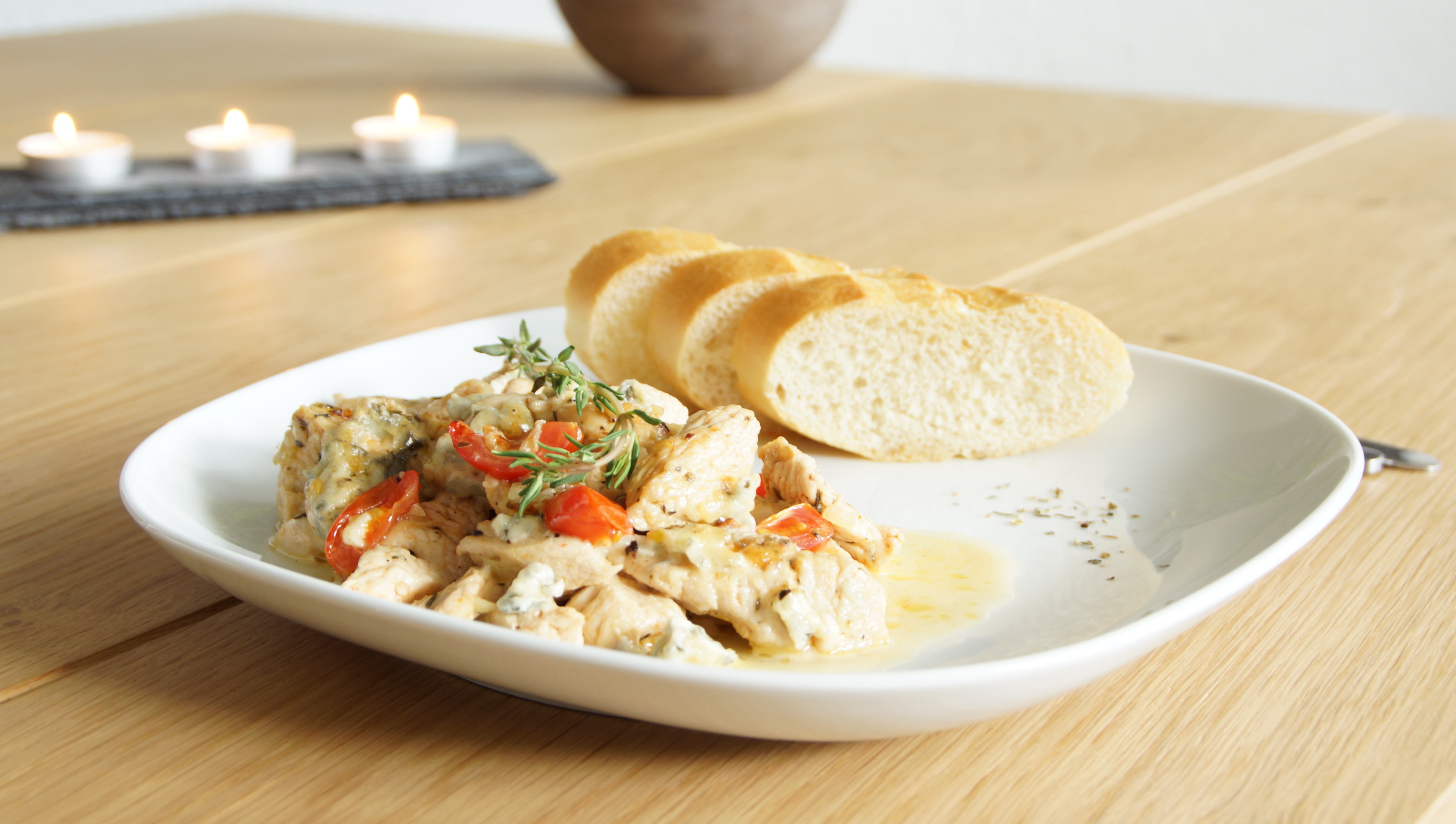Putenbrust mit Gorgonzola